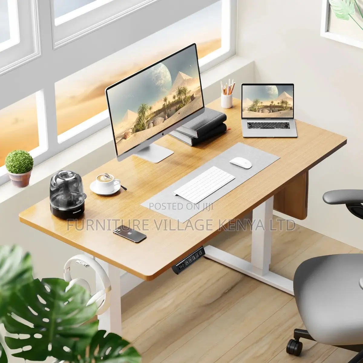 Office Desk; Electric Adjustable Height Office Desk