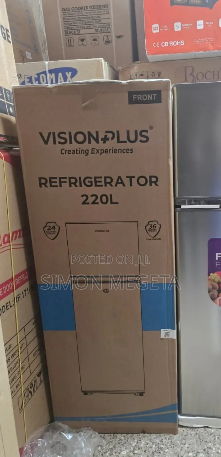 Compact 138l Vision Double Door Refrigerator