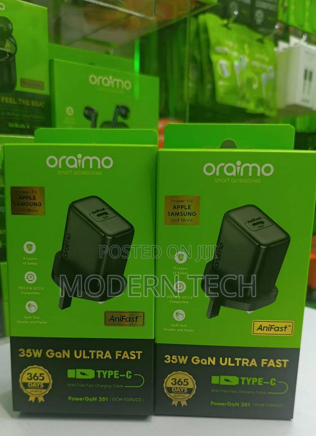“Oraimo 35w Pd Quick Charge Type-C Charger With Cable” - main view