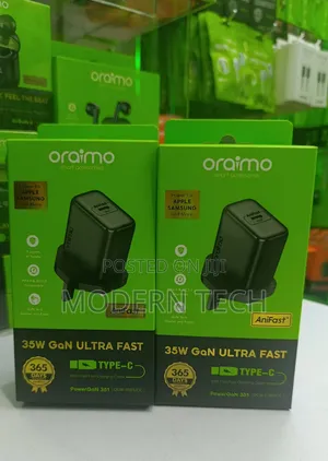 “Oraimo 35w Type-C Charger for Phones, Tablets Laptops”