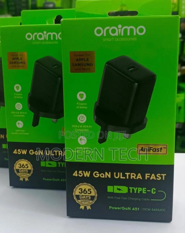 “Oraimo 45w Usb-C Pd Fast Charging Wall Adapter” - main view