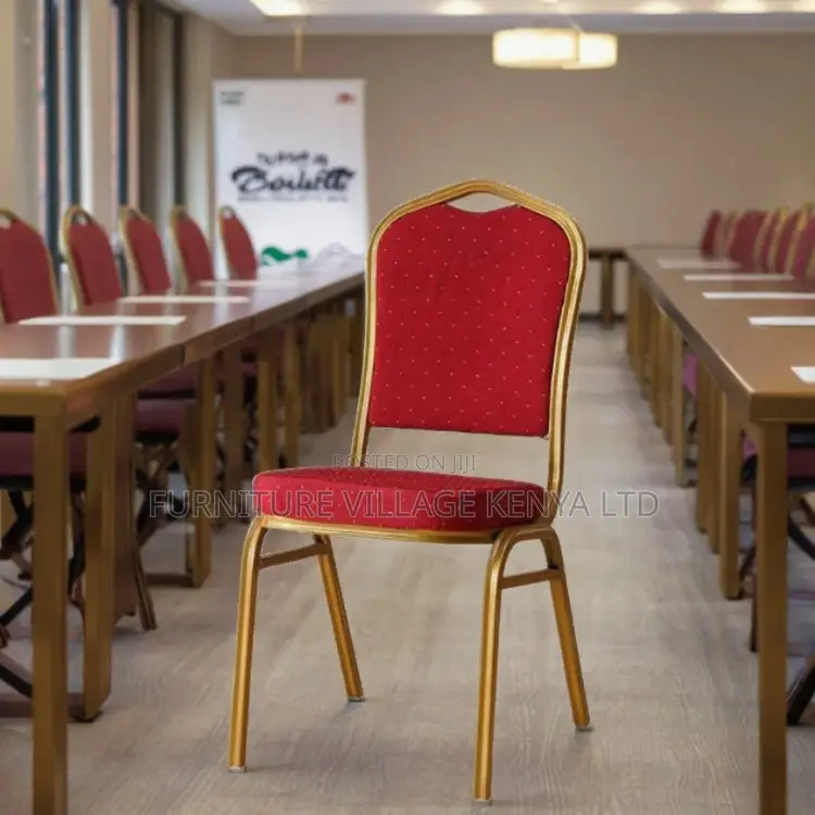 Office Chair; Premium Gold Frame Banquet Chair