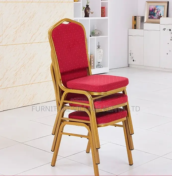 Office Chair; Premium Gold Frame Banquet Chair
