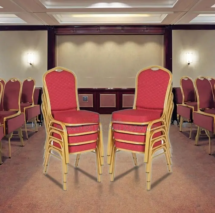 Office Chair; Premium Gold Frame Banquet Chair
