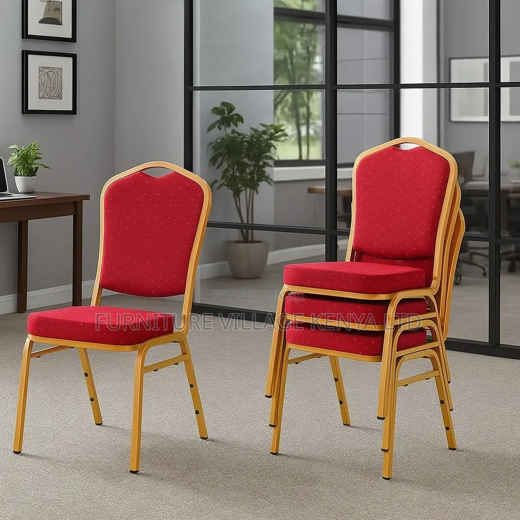 Office Chair; Premium Gold Frame Banquet Chair