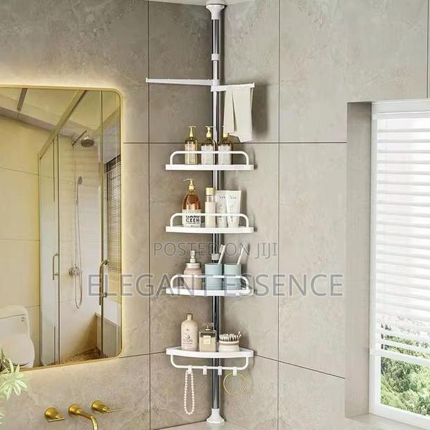 4 Tier Telescopic Bathroom Multi Corner Shelf