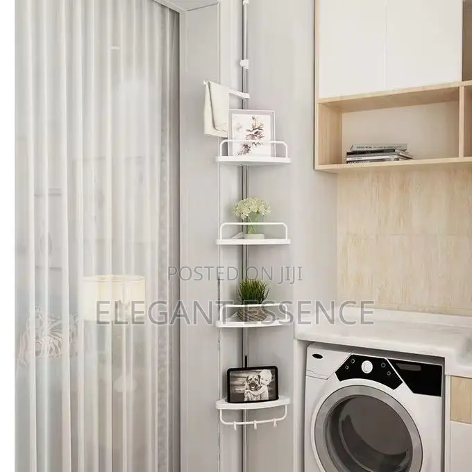 4 Tier Telescopic Bathroom Multi Corner Shelf