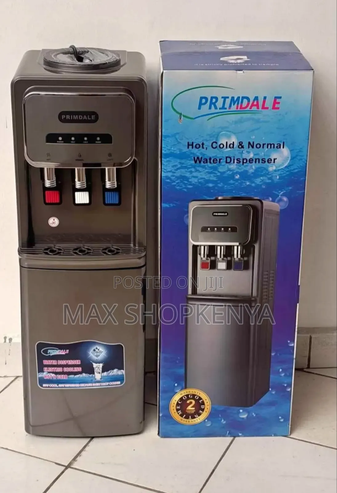 Primadale Automatic 3-Tap Water Dispenser – Hot, Normal Cold