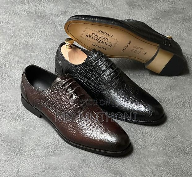 Alligator Texture Leather Dress Shoes Size 39-46
