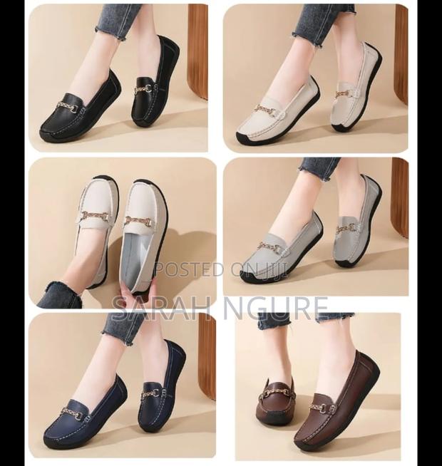 Ladies Leather Loafers - main view