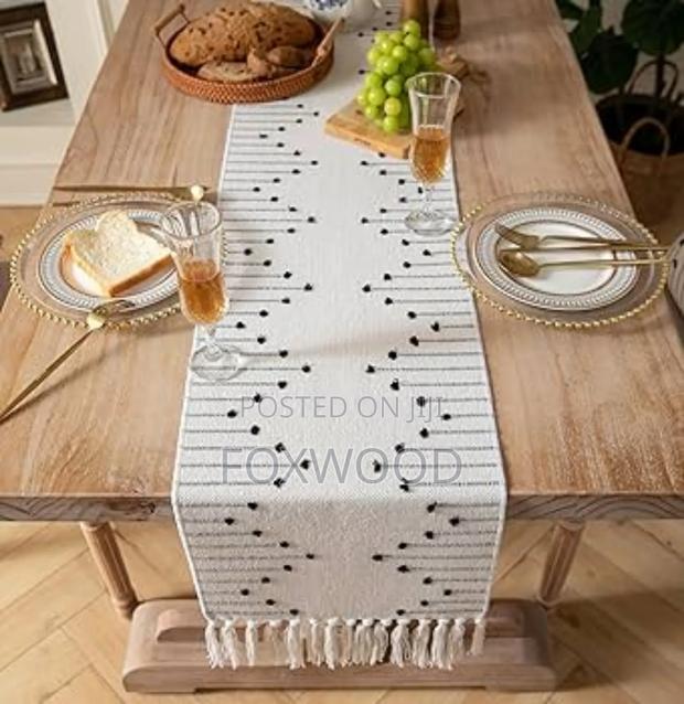 Woven Boho-Style Table Runner