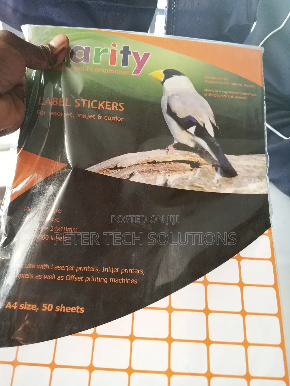 Clarity Label Stickers
