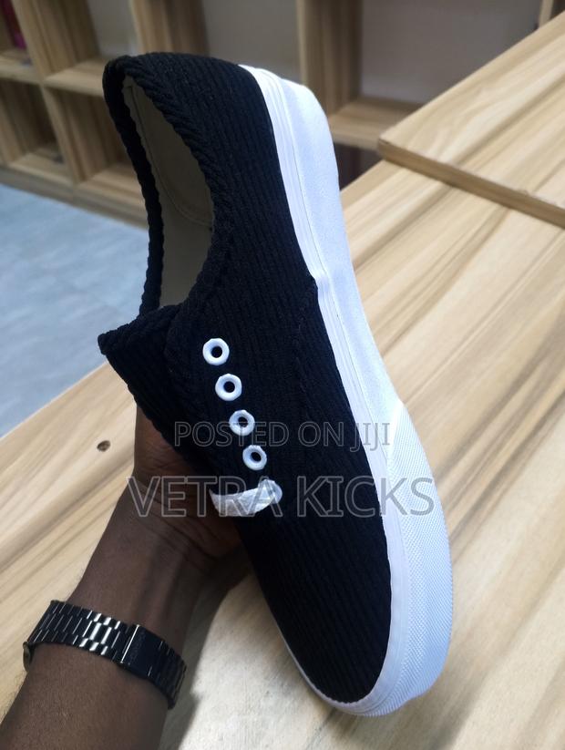 Vans Corduroy Black White Sneakers – Classic Streetwear Kenya