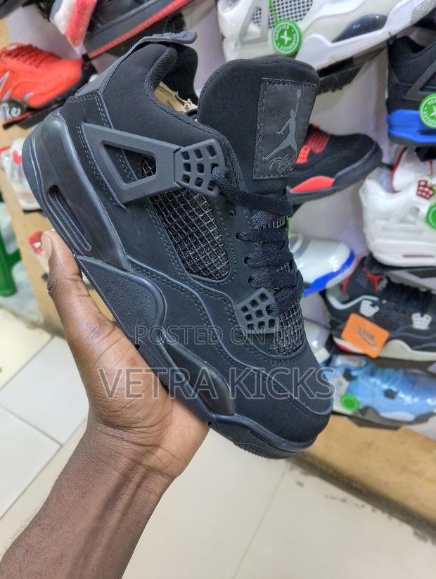 Air Jordan 4 Black Cat Sneakers – Premium Streetwear Kenya