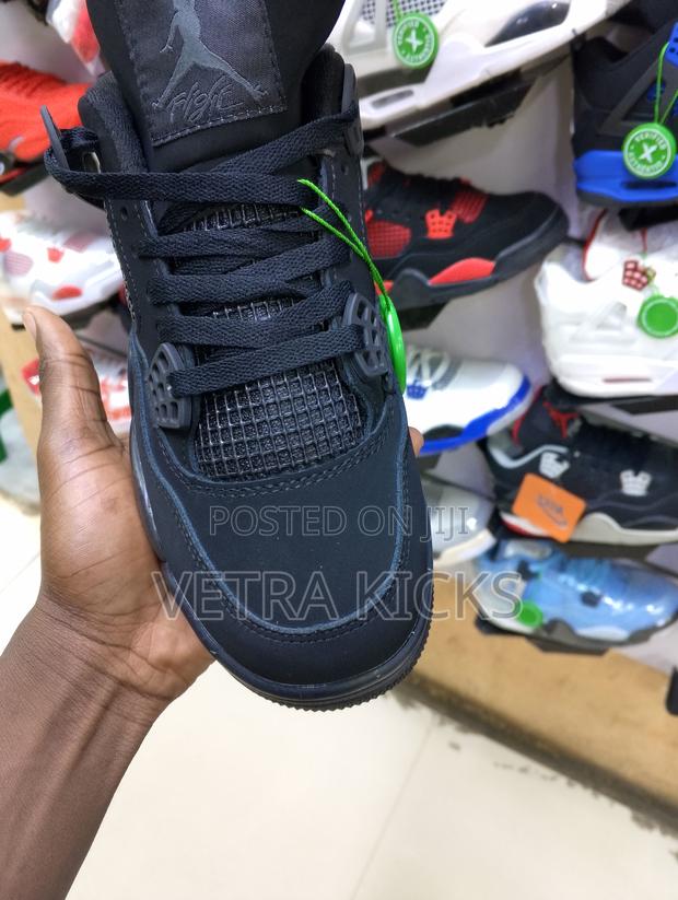 Air Jordan 4 Black Cat Sneakers – Premium Streetwear Kenya - thumbnail 4