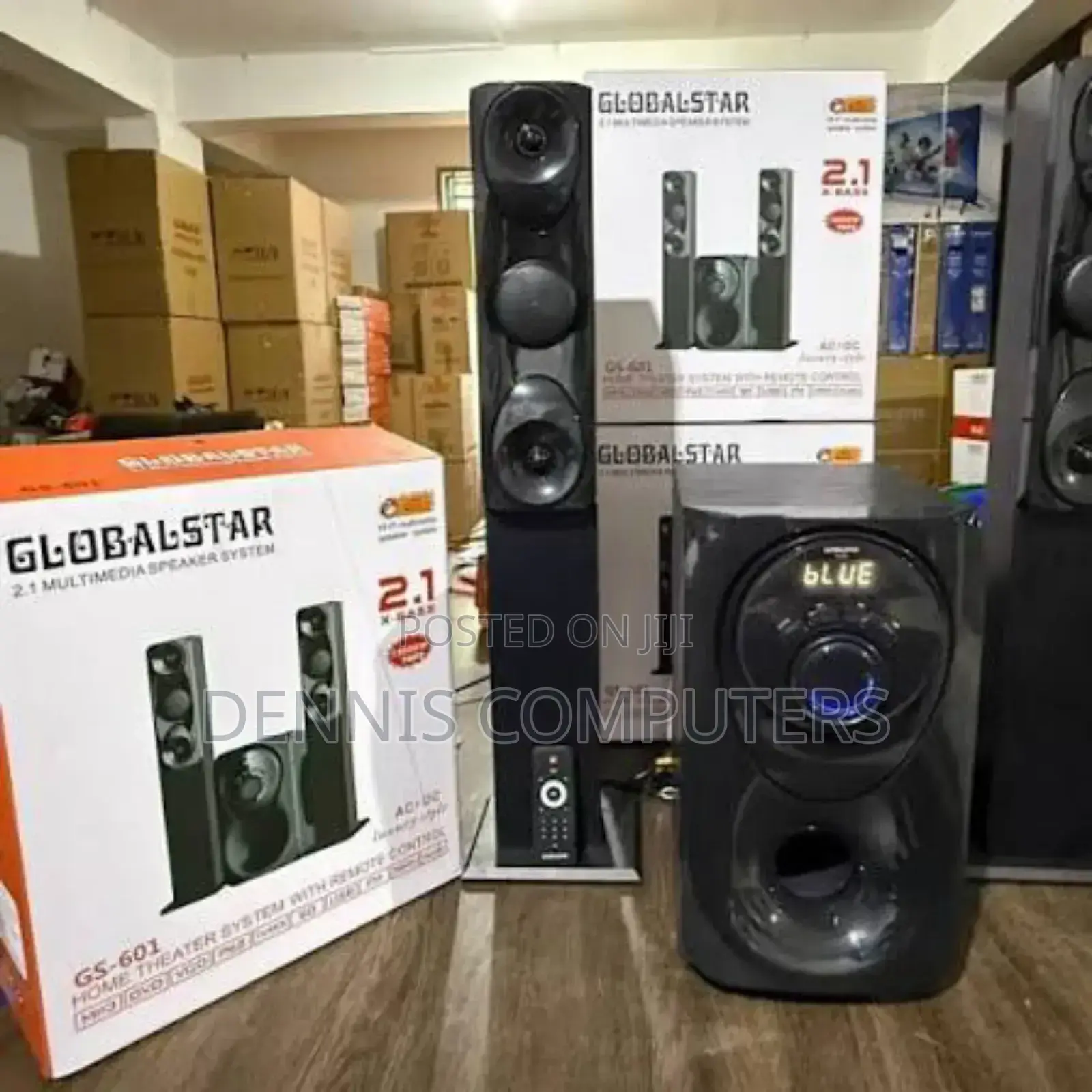 Globalstar Gs-601 2.1ch Tall Boy Multimedia Speaker System