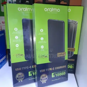 10000 Mah Powerbank, Light Weight 15watts Fast Charging