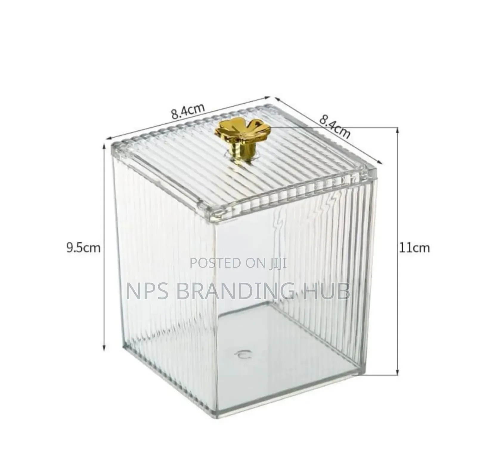 Transparent Acrylic Cotton Swab Storage Box Sa