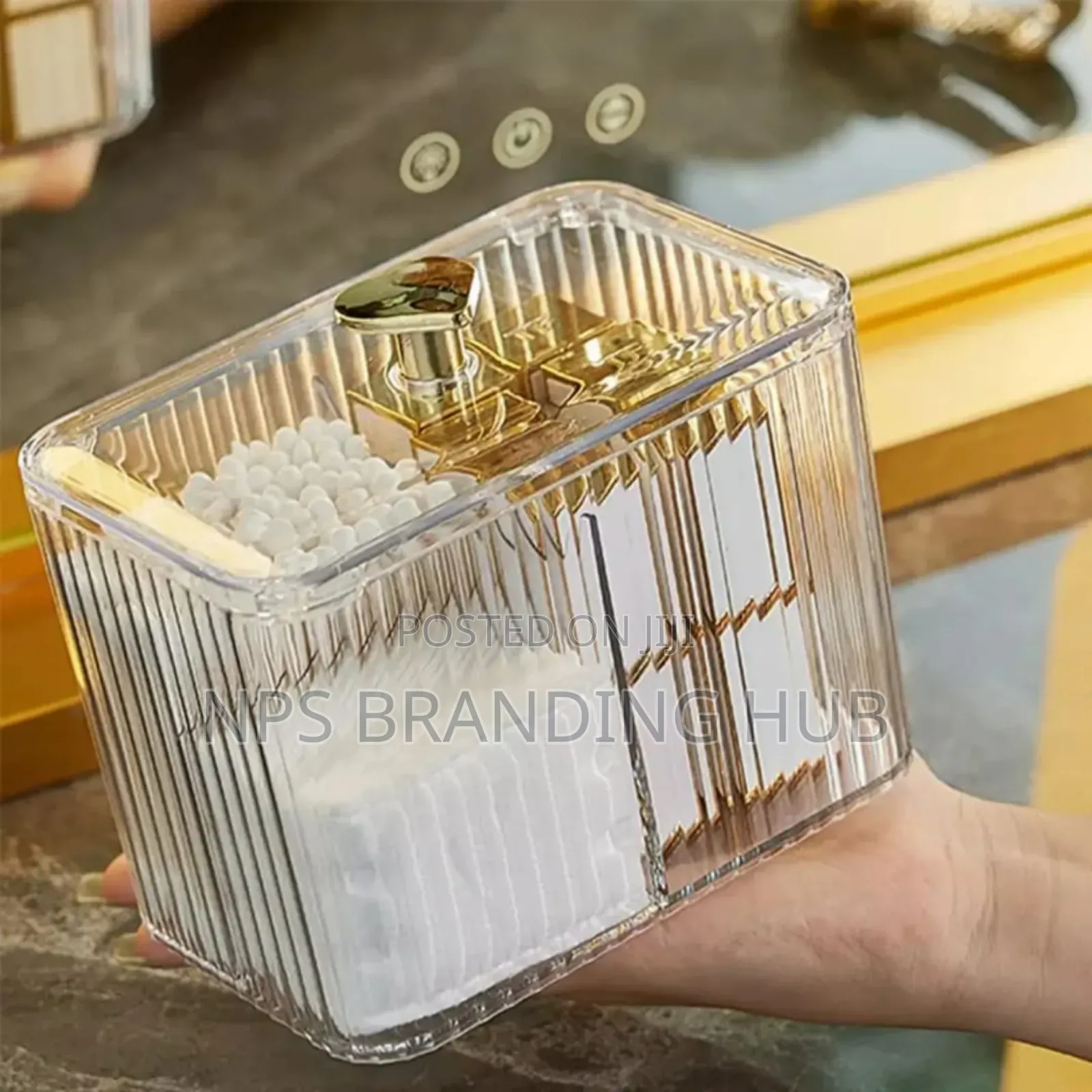 Acrylic Cotton Swab Storage Box Sa