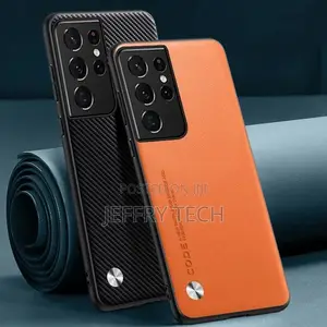 Leather Case for Samsung Galaxy S21 Ultra 5g Back Cover Tpu Silicone
