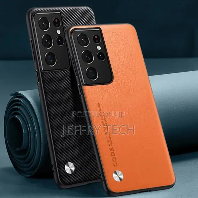 Leather Case for Samsung Galaxy S21 Ultra 5g Back Cover Tpu Silicone