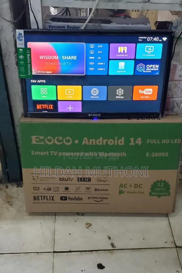 26 Inches Ac/Dc Ecco Smart Android Digital Tv With Bluetooth - thumbnail 2