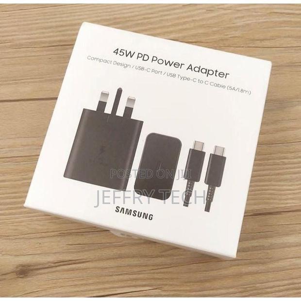 Samsung 45 Watts Super Fast Type C to C Charger for Galaxy, A05s,A15,