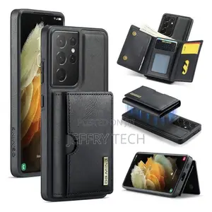 2 in 1 Magnetic Detachable Wallet Cover Case for Samsung Galaxy S21 Ul