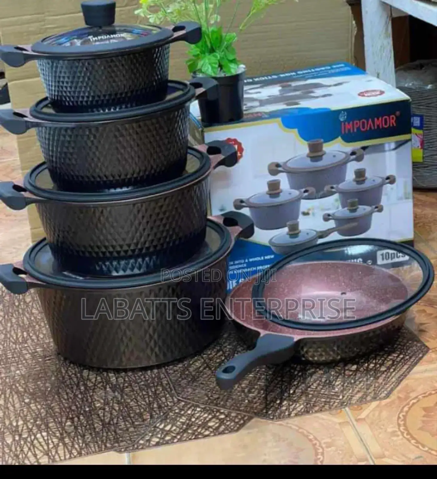 10 Picies Tc Die Cast Cook Ware Set
