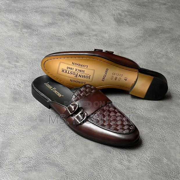 Gents Leather Slip-on Loafers by John Foster Size 40-46