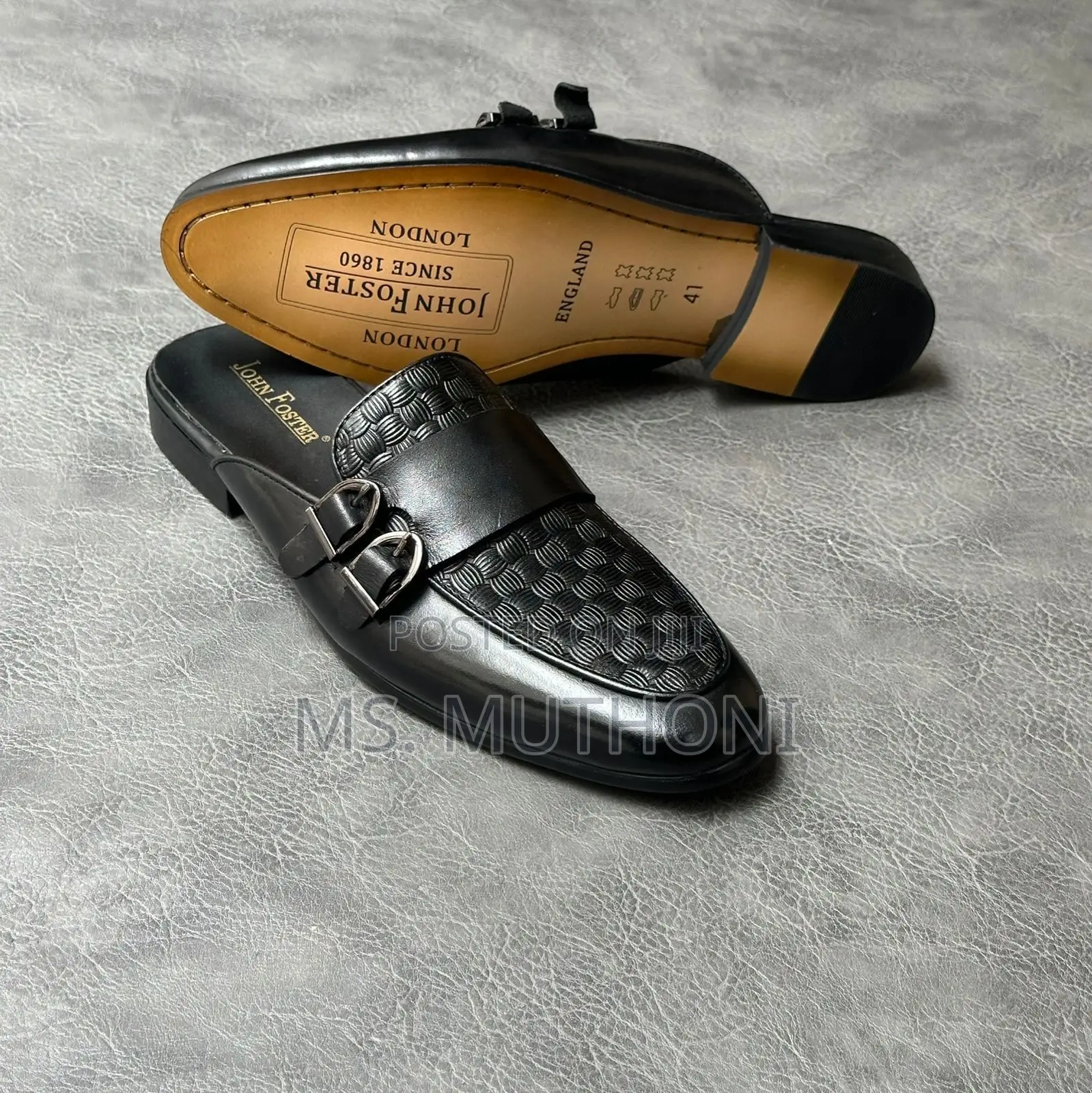 Gents Leather Slip-on Loafers by John Foster Size 40-46