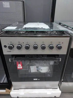 Mika Standing Cooker, 60cm X 60cm, 3 Jet Burners + 1 Rapid Hot Plate