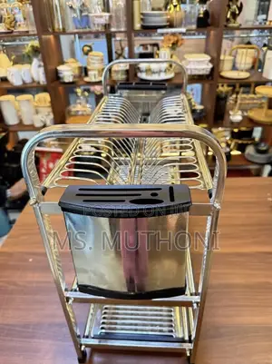 Heavy Duty Kitchen 3 Tier Aluminum Dish Rack With a Drain Tray