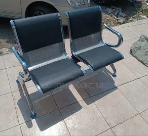 2 Seats Padded Waiting Chair