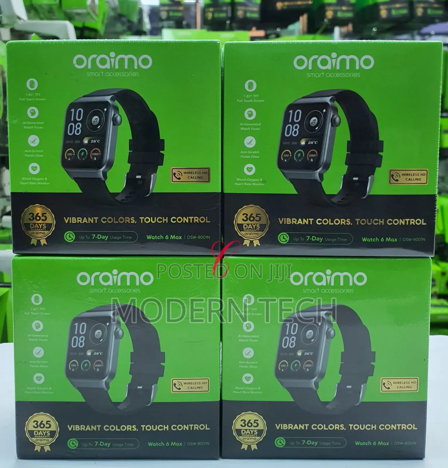 Oraimo Watch 6 Max 1.83'' Full Touch 28-Day Smart Watch