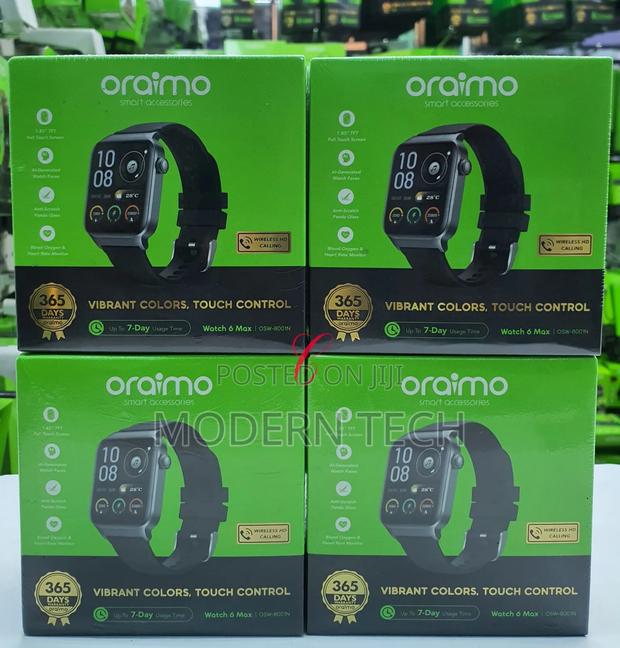 Oraimo Watch 6 Max 1.83'' Full Touch 28-Day Smart Watch
