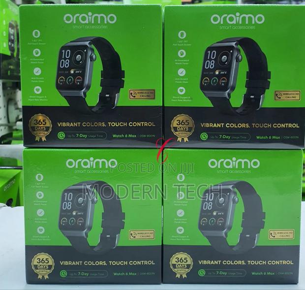 Oraimo Watch 6 Max 1.83'' Smart Watch – Hd Calling,