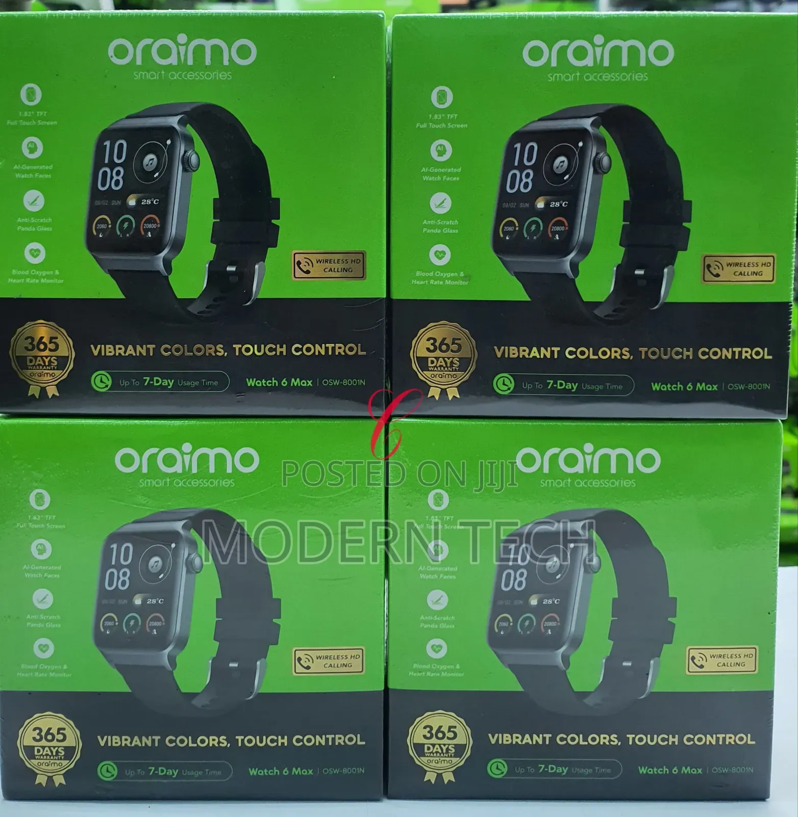 Oraimo Watch 6 Max 1.83'' Full Touch Smart Watch
