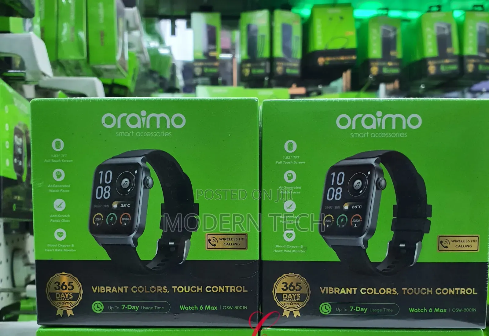 Oraimo Watch 6 Max 1.83'' Full Touch Smart Watch
