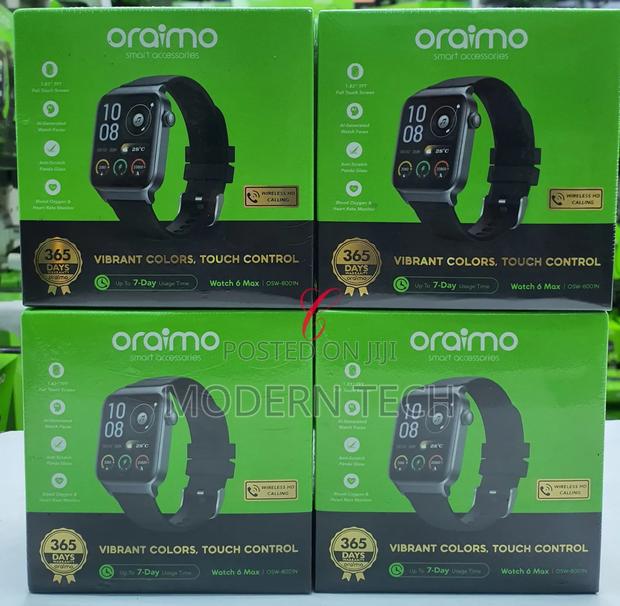 Oraimo Watch 6 Max 1.83'' Full Touch Smart Watch - thumbnail 3