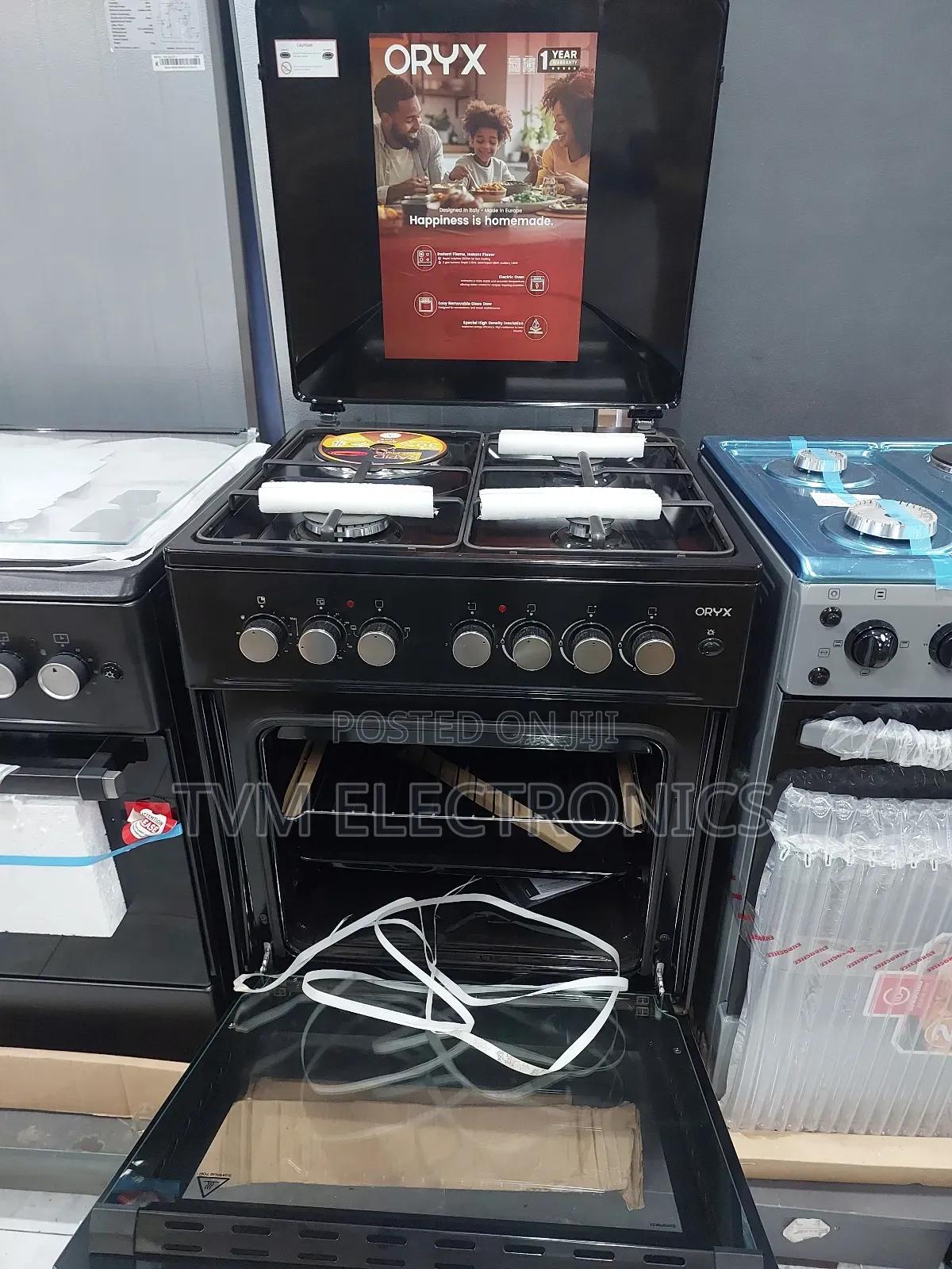 Mika Cooker 60x60cm 3 Jet Burners + 1 Rapid Hot Plate