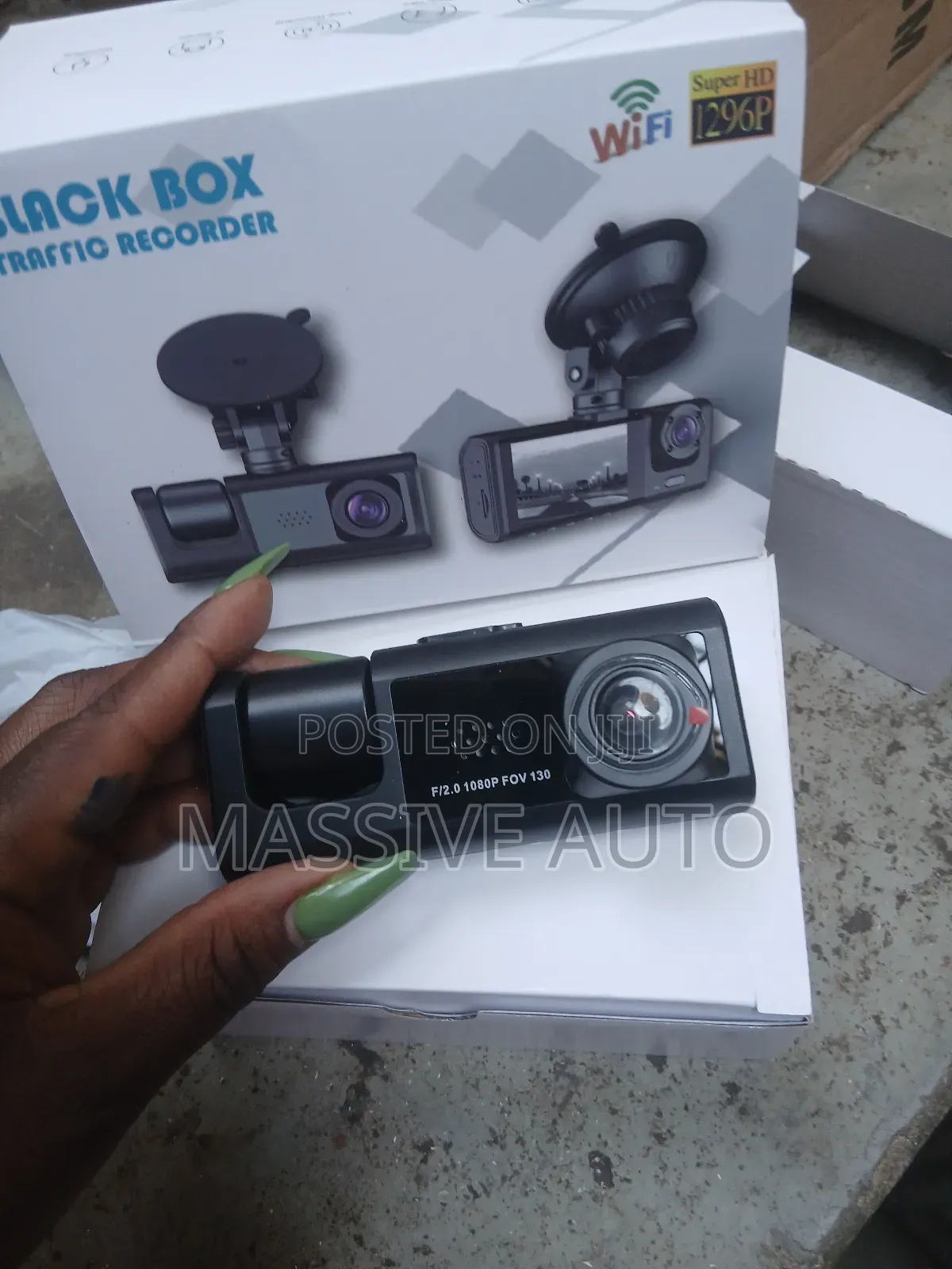 Wifi Dashcam Camera/ 3 Channels Dashcam, Rear Front,& Inner View