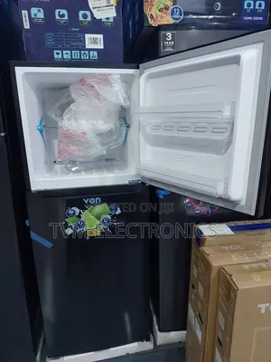 Von VRT-197nrak Double Door Fridge, Top Mount Freezer No Frost- 197l