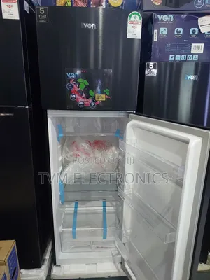 Von VRT-247nrak Double Door Fridge, Top Mount Freezer, No Frost 247l