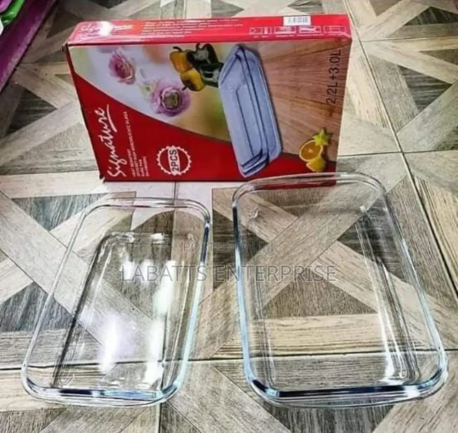 2 Pc Baking Tin Square 
Non Stick Metal