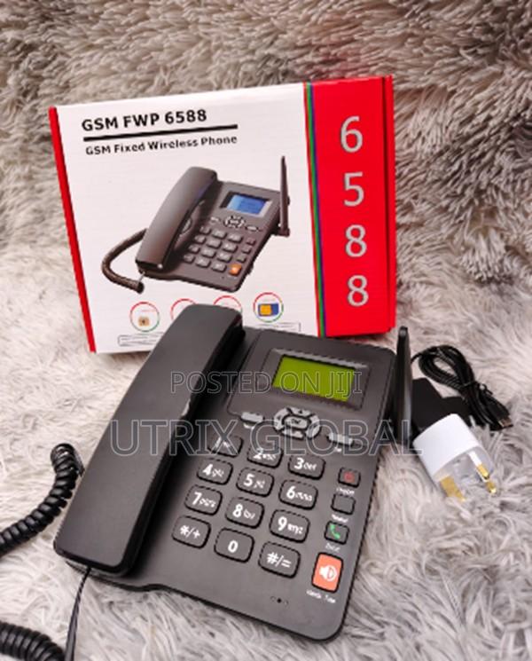 Gsm 6588 Dual Sim Desk Phone Loud Speaker Office Use