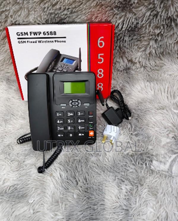 6588 Gsm Desk Telephone Dual Sim Network Office Phone