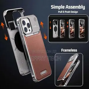 And Patina Leather Design for iPhone 16 Pro Max - Brown