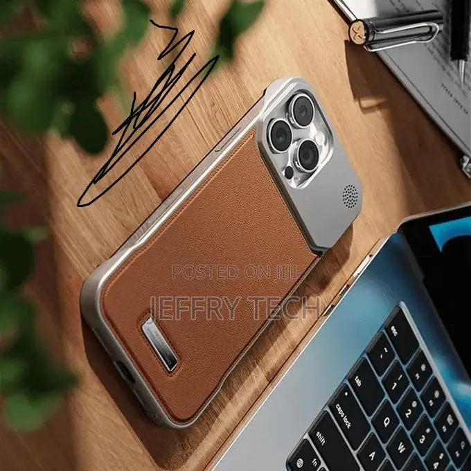 And Patina Leather Design for iPhone 16 Pro Max - Brown
