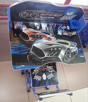 Executive Racing Car Adjustable Kids Study Table Desk